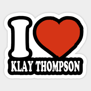 Graphic I Love Klay Personalized Name Sports Sticker